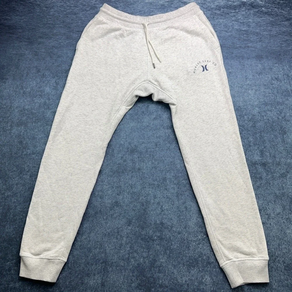 Hurley Coastal Dunes Fleece Jogger Mens Medium Light Grey HMS22-04112 Sweatpants